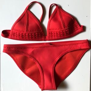 Authentic Coral triangle top and bottom